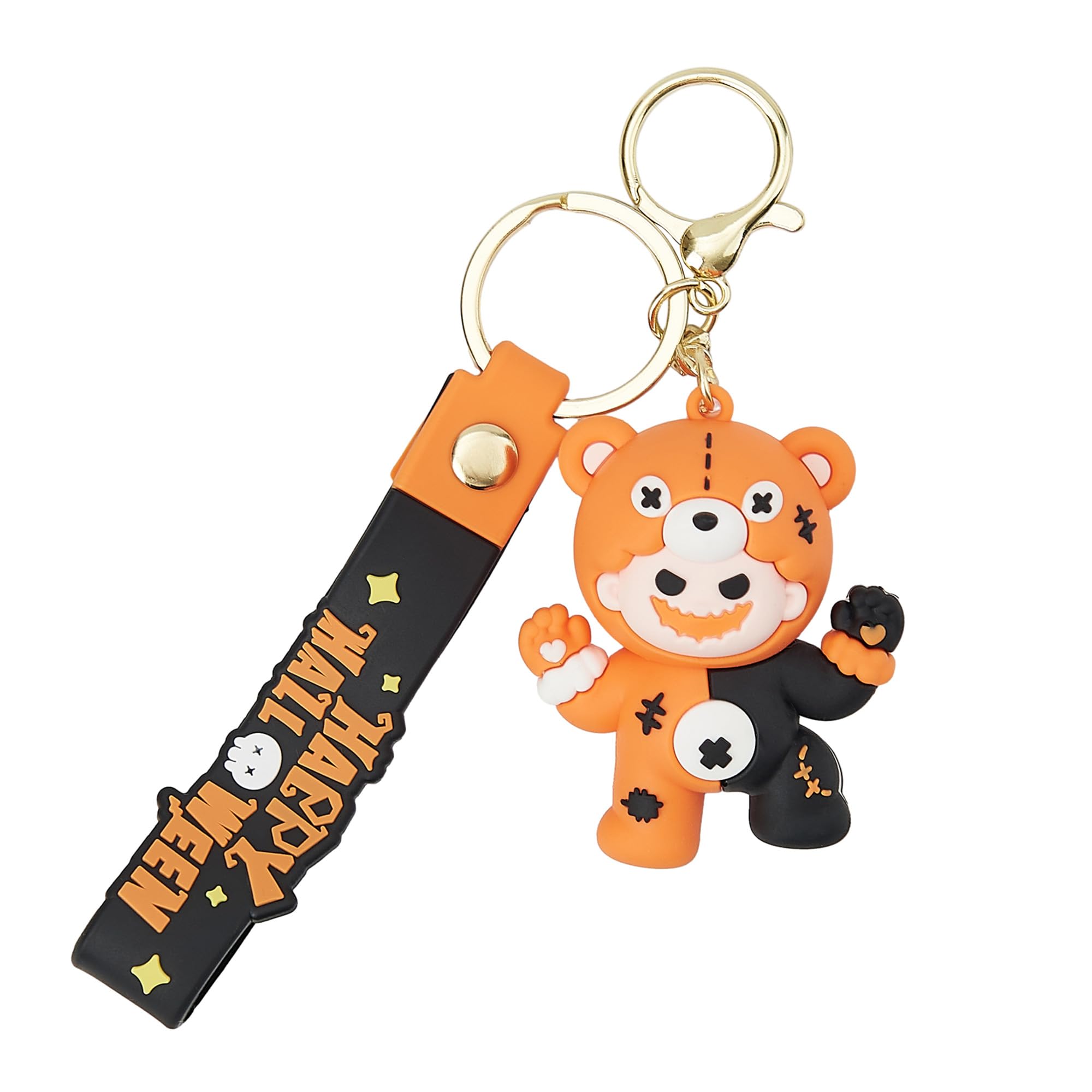 Halloween key chain Bag pendants funny glowing cute trick or treat ghost pumpkin