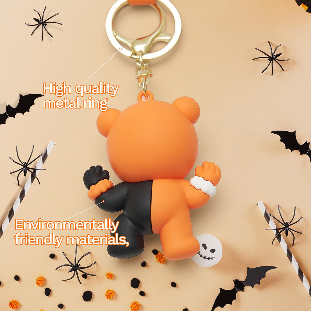 Halloween key chain Bag pendants funny glowing cute trick or treat ghost pumpkin
